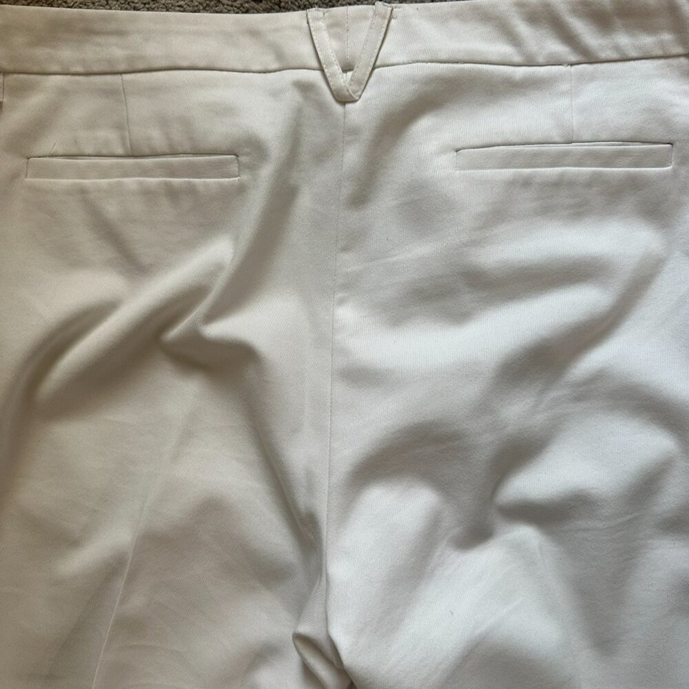 New York & Company Off White Stretch Wide Leg Pants Size 18T - Picture 6 of 6